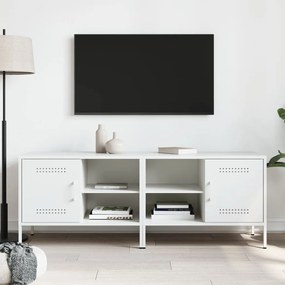 Móveis de TV 2 pcs 68x39x50,5 cm aço branco