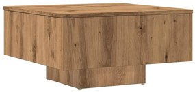 Mesa de centro 60x60x31,5cm derivados madeira carvalho castanho