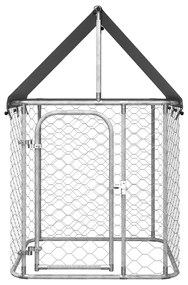 Canil de exterior com telhado 100x100x150 cm