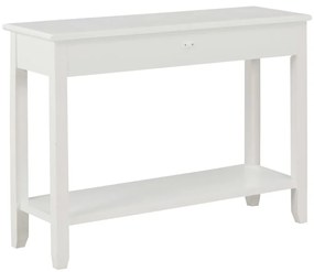 Mesa consola 110x35x80 cm madeira branco