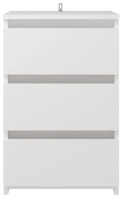Mesas de cabeceira 2 pcs 40x35x62,5 cm derivados madeira branco