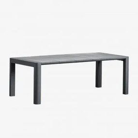 Mesa De Jantar Retangular Arnadine Cinza Grafito & 220 X 100 Cm - Sklum