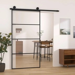 Porta desliz. c/ conj. ferragens 102,5x205cm vidro ESG/alumÃnio