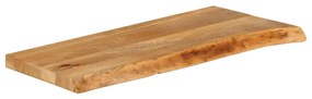 Tampo de mesa c/ borda viva 70x40x2,5 cm mangueira maciça