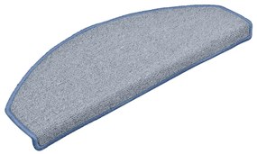 Tapetes de escada 30 pcs 65x24x4 cm cinzento-claro e azul