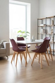 Pack 4 Cadeiras Synk Basic - Bordéus