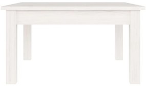 Mesa de centro 55x55x30 cm pinho maciço branco