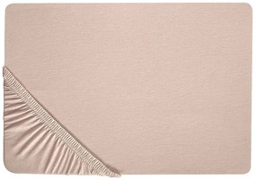 Lençol-capa em algodão creme 90 x 200 cm HOFUF Beliani