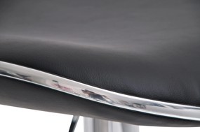 Conjunto de 2 bancos de bar Shanghai 45 x 71-91 x 45 cm Preto