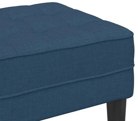 Banco vidaXL Azul 113x57x39 cm Tecido