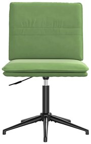 Cadeiras de jantar 2 pcs veludo verde-claro