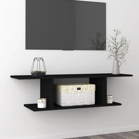 vidaXL Móvel de TV para parede 103x30x26,5 cm preto