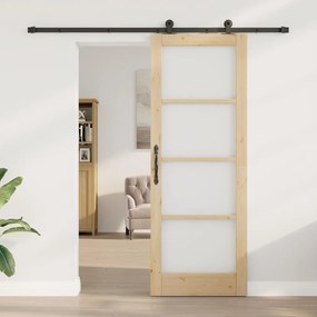 Porta Deslizante vidaXL com Conjunto de Ferragens 'ORKDAL'78x211 cm