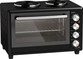 HOMCOM Forno Mini 36 L com 2 Placas de Cozedura, Forno Elétrico de Bancada com Convecção, 90–230 °C | Aosom Portugal