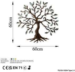 Acessório Decorativo de Parede em Metal Bys-133 – Multicolor – 60x60 c
