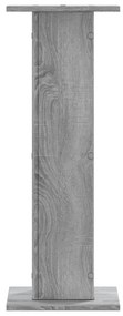 Suportes de colunas 2 pcs derivados de madeira cinzento sonoma