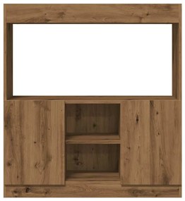 Armário alto 92x33x100 cm derivados madeira carvalho artisiano