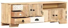 Móvel de TV 120x30x40 cm madeira de mangueira maciça