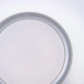 Luminária de teto design prata 40 cm com LED regulável - Wendy Design