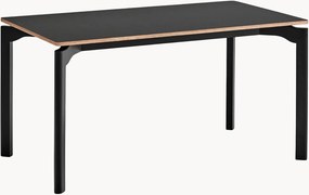 Mesa de jantar com pernas em madeira de seringueira Nicola
