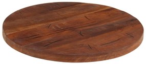 Tampo de mesa redondo Ø60x2,5cm madeira recuperada maciça