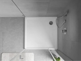Mexen Flow base de chuveiro quadrada slim 95 x 95 cm, branco brilhante - 46S109595