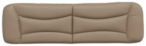 Almofadão de cabeceira 180 cm couro artificial cappuccino