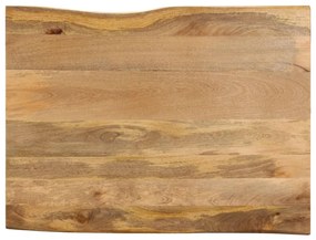 Tampo de mesa c/ borda viva 90x80x2,5 cm mangueira maciça