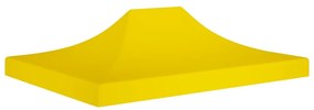 vidaXL Teto para tenda de festas 4x3 m 270 g/m² amarelo