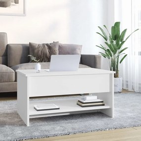 Mesa de centro 80x50x40 cm derivados de madeira branco