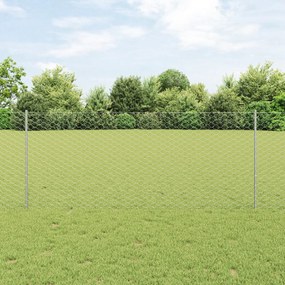 Postes de Cerca vidaXL 22 pcs U-Channel 100 cm Aço Galvanizado, Cerca