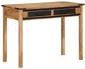vidaXL Secretária 100x50x75 cm madeira de mangueira maciça áspera