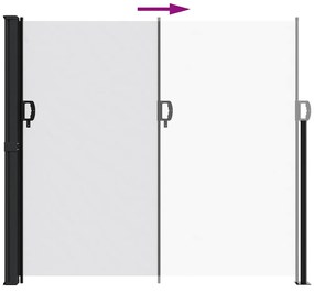 Toldo lateral retrátil 180x500 cm branco