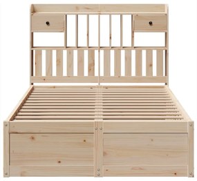 Cama sem colchão 135x190 cm madeira de pinho maciça