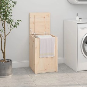 vidaXL Caixa para roupa 44x44x66 cm madeira de pinho maciça