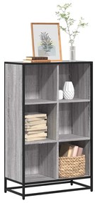 Estante 65,5x33x107,5 cm derivados de madeira cinzento sonoma