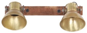 Candeeiro de parede industrial 45x25 cm E27 bronze