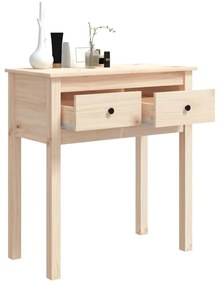 Mesa consola 70x35x75 cm madeira de pinho maciço