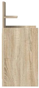 Mesas de cabeceira c/ 2 gavetas 2pcs 38x34x80cm carvalho sonoma