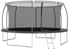 Conjunto de trampolim redondo 460x80 cm 150 kg