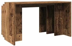 Mesas de encastrar 3 pcs derivados de madeira madeira velha