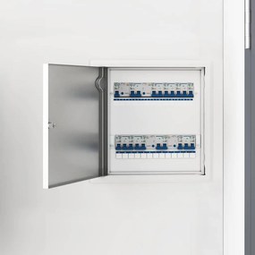 vidaXL Painel de Acesso Branco 33 x 33 x 3 cm Aço
