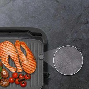 Grelhador elétrico com 1500W Rock'nGrill 1500 Full Open