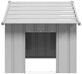 Casota para cães com telhado 83x130x85 cm aço galvanizado