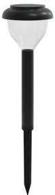 Luzes solares p/ caminhos c/ espigões 4 pcs branco quente e RGB