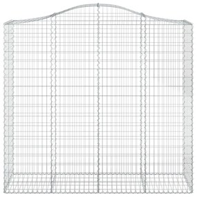 Cestos gabião arqueados 40 pcs 200x50x180/200 ferro galvanizado