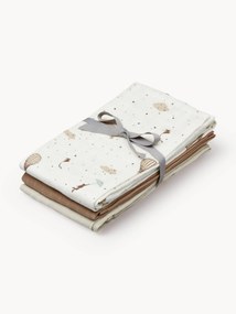 Fraldas de musselina em algodão orgânico Dreamland, conjunto de 3