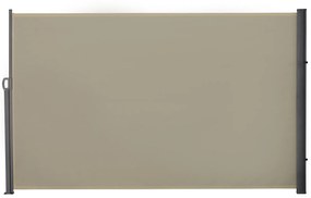 Outsunny Toldo Lateral Retrátil para Terraço Pátio ou Jardim Toldo de Privacidade para Exterior Dobrável 300x180cm Bege