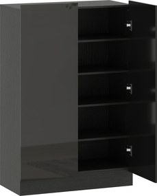 HOMCOM Sapateira para Entrada com Prateleiras Ajustáveis para 20 Pares de Sapatos 72x34,5x103 cm Preto | Aosom Portugal