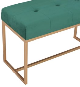 Banco 80 cm veludo verde